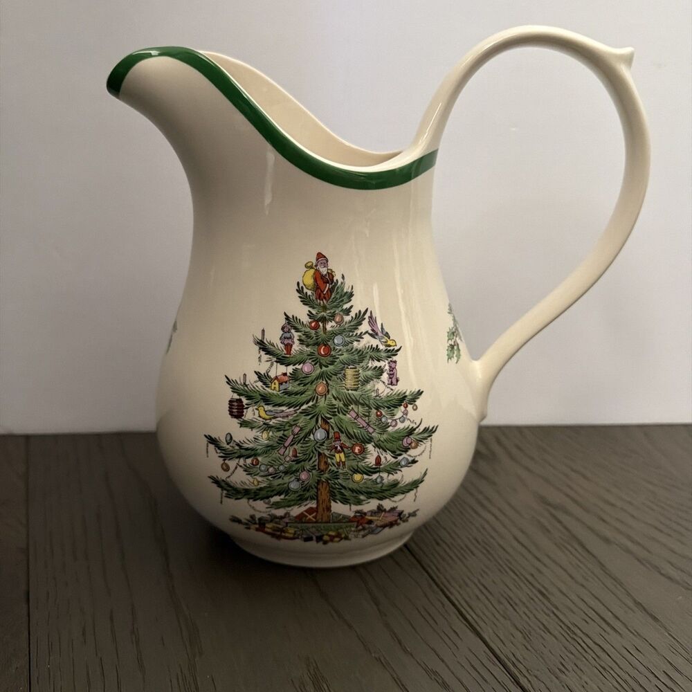 Spode CHRISTMAS TREE 48 oz 9" Pitcher MADE IN ENGLAND - S3324-Y